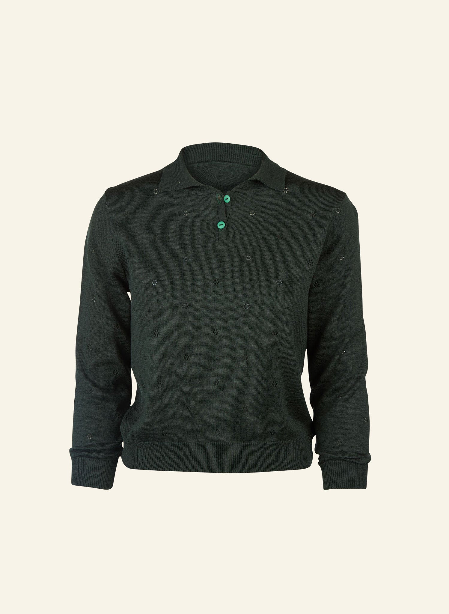 Aila - Dark Green - Knitted Top