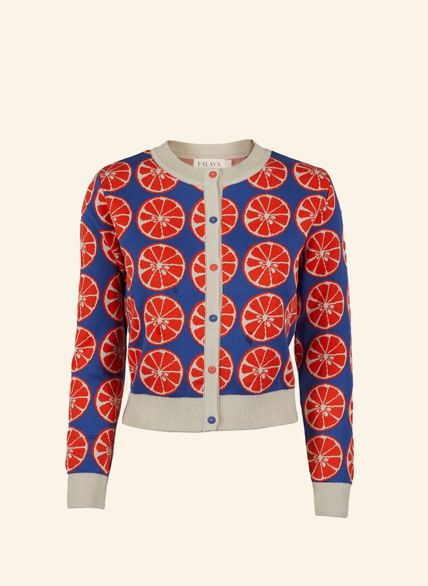 Vera - Blue Grapefruit Cardigan