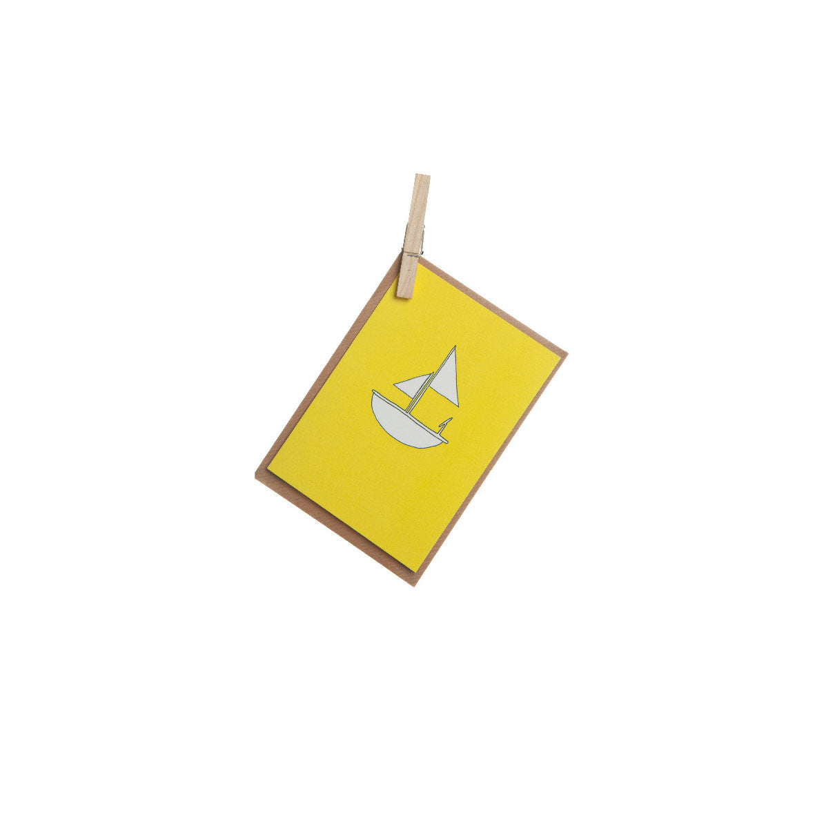 Greeting Card - Yellow Boat - Palava