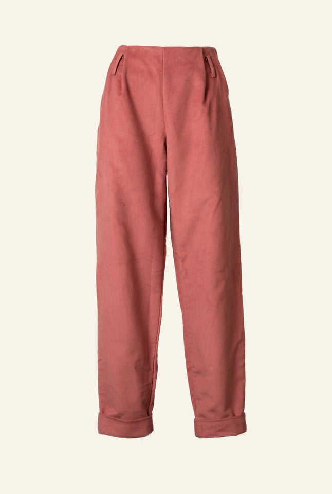 Wilma - Pink Moleskine Trousers